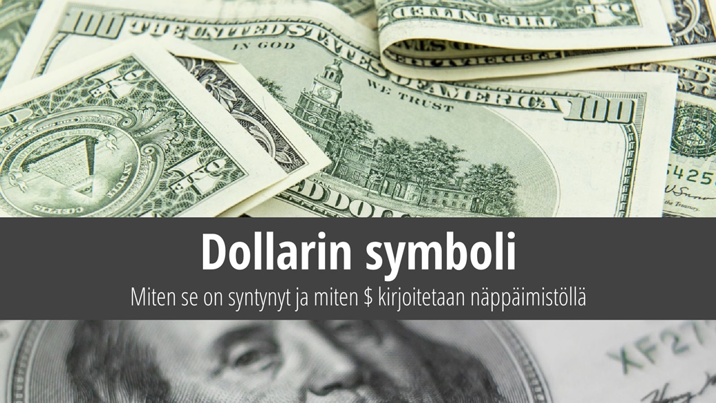 Dollarin symboli – miten $ kirjoitetaan näppäimistöllä? | copy; Unsplash.com