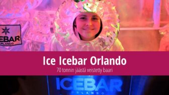 Icebar Orlando Floridassa on 70 tonnin jäästä veistetty baari