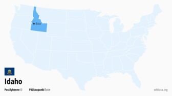 Idaho (osavaltio) – faktat, kaupungit, sää ja kartta