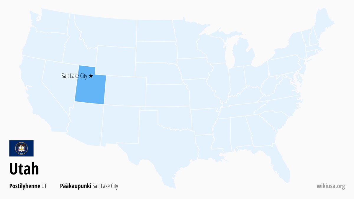 Utah osavaltion kartta | Missä Utah sijaitsee? | Utah (osavaltio) – faktat, sää, matkat ja kartta