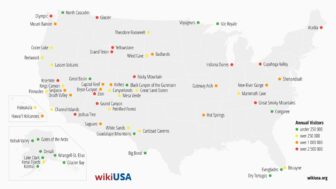 USA:n kansallispuistot: Luettelo, kartta, tietoja ja sisäänpääsymaksut