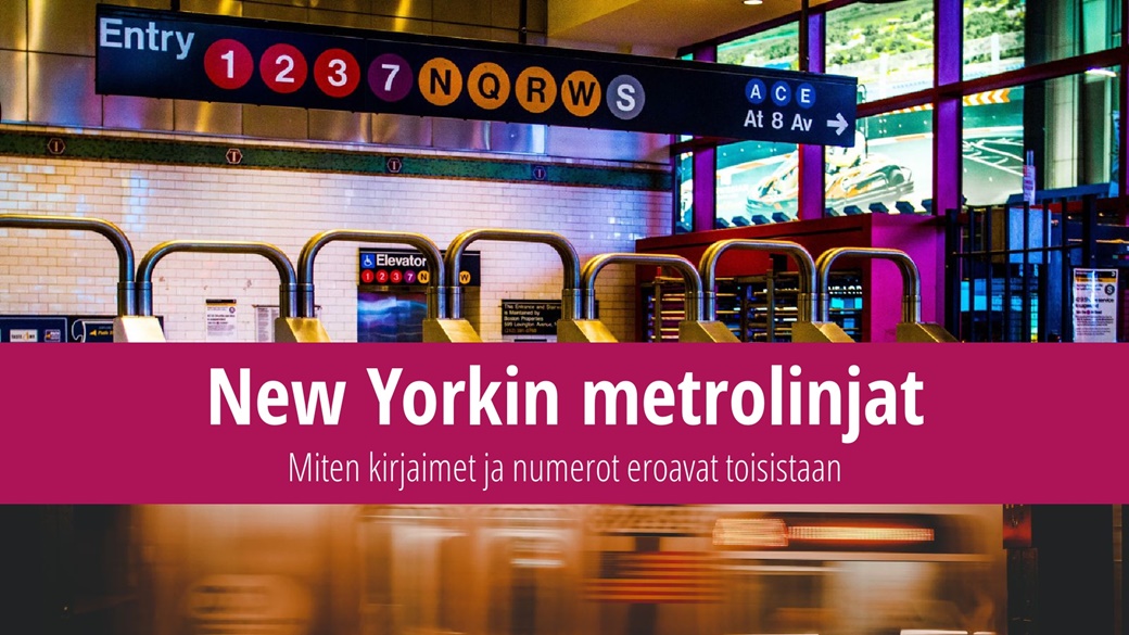 New Yorkin metrolinjat – kirjainten ja numeroiden välinen ero | © Unsplash.com