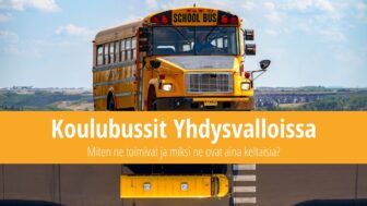 Koulubussi Yhdysvalloissa – miksi ne ovat keltaisia?