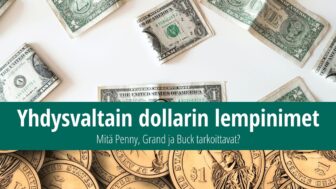 Dollarin lempinimet – mitä tarkoittavat penny, grand ja buck?